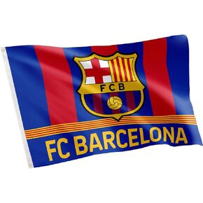 Desert Cactus FC Barcelona Flag Barça Barca Football Futbol Soccer 100% Polyester Indoor Outdoor 3 x 5 feet Baner (Flag C)