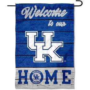 Kentucky Wildcats Welcome To Our Home Double Sided Garden Yard Flag