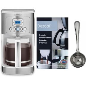Cuisinart DCC-3200W 14C Glass Carafe PerfecTemp 14 كوبًا قابل للبرمجة مع مسحوق إزالة الترسبات ومغرفة قياس القهوة (3 عناصر) in Kuwait