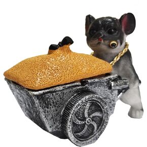 Creative Ashtray with Lid,Cute Funny Fancy Dog Shape Cigarette Ashtray,Cigarette Asstray for Outdoor Patio Home Party Office A Humorous Gift for Men Women