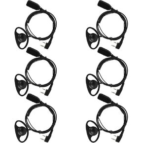 Retevis Hands Free Two Way Radio Headset with Mic, VOX, for RT22 T21 H-777 RT68 RT22S RB29 RB68, Compatible with Baofeng 888S pxton Walkie-Talkie, Walkie Talkie Earpiece(6 Pack) in Saudi Arabia