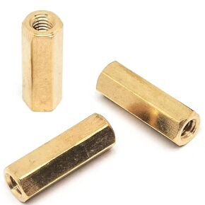 25pcs Hex Spacer Hex Column Screws, M3x14mm Internal Thread Hex Brass Spacer Standoff Screw Nut Assortment Kit for Circuit Board