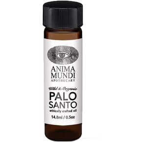 Anima Mundi Palo Santo Oil - Organic Palo Santo Essential Oil with Organic Jojoba Oil - Authentic Palo Santo Oil Fragrance with Essential Oils (0.5oz / 14.8ml)