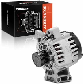 A-Premium Alternator Compatible with Ford Fiesta 2014 2015 2016 2017 2018 1.6L, 12V 120A 6-Groove Clutch Pulley Clockwise, Replace# BV6N10300AA, BV6Z10306G