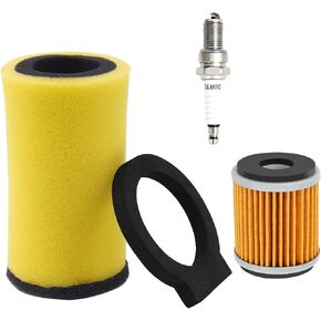 Road Passion Air Filter & Oil Filters & Spark Plugs Kits Compatible with Yamaha Big Bear 350 Kodiak 400 4x4
