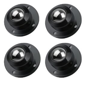 Self Adhesive Caster Wheels ，Mini Caster Wheels，360 Degree Rotation Sticky Pulley for Trash Can, Furniture，Storage Box, Small Appliances (4 PCS) (WT)