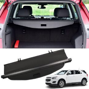 Marretoo Cargo Cover Factory Style for Chevrolet Equinox GMC Terrain Trunk Cover Accessories 2010-2016 2017 Black Retractable Trunk Security Shield Shade