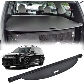Compatible with Hyundai Palisade 2024 2023 2022 2021 2020 Cargo Security Shade Trunk Cover Privacy Screen Retractable Rear Storage Waterproof Cargo Cover Luggage Security Shield Shade