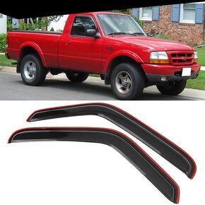 Original 4pcs Rain Guards Set, Outside Mount Window Deflectors, Good Looking Side Window Visors Compatible with 2021-2023 Ford Bronco Sport |94713|