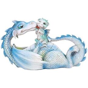 Pacific Giftware Lovely Dragon Mother with Baby Dragon Motherhood Family Resin Figurine