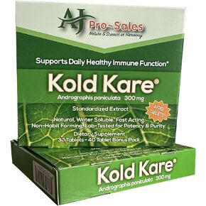 Kold Kare Daily Immune Health Function, 40 Count, Pack of 2 - Effective Against Cold, Sinus, Allergy Symptoms | Non-Habit Forming | No Side Effects