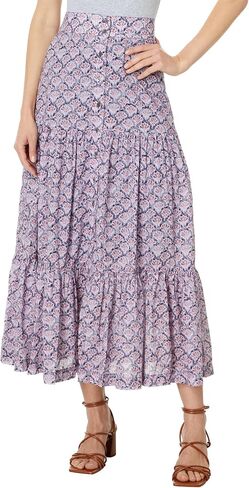 NIC+ZOE Women's Falling Fans Tiered Skirt in Saudi Arabia