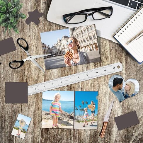 GRTARD 10Pcs Magnetic Sheets with Adhesive Backing Cut Magnetic Sheet and Customized Flexible Self Adhesive Magnet Paper Sheets for Craft and DIY Magnetic Paper-4" x 6" in Kuwait