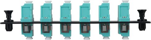 Xunsomten-2pcs 12 ألياف OM3 لوحة توصيل متعددة الأوضاع مع 6 × LC UPC محولات ألياف بصرية مزدوجة متوافقة مع LGX in Saudi Arabia