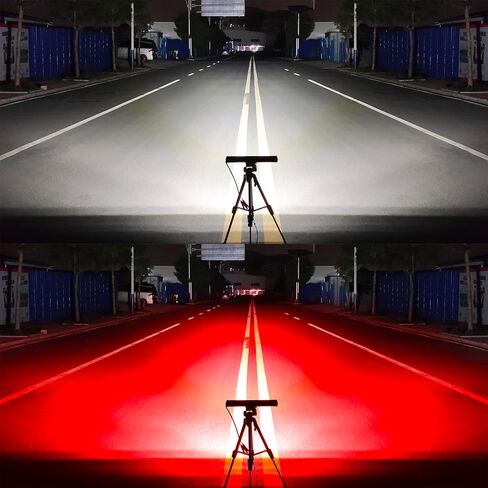 20 Inch Led Light Bar White & Red Strobe Work Pods Light 4x4 Off Road Driving Fog Reverse Light For Trailer Pickup ATV Car Truck Boat 12V 24V IP68 Flashing Warning Auxiliary Lights in Saudi Arabia