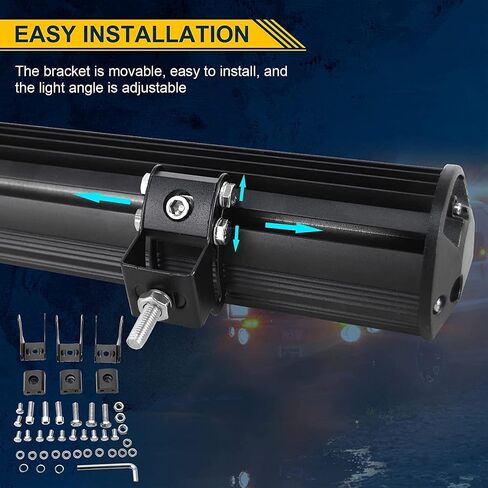 Willpower 45 inch 612W LED Light Bar Triple Row Spot Flood Combo Beam Off Road Driving Lights Waterproof Work Light for Jeep Trucks SUV ATV UTV Boat Lights,12V 24V in Saudi Arabia