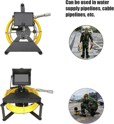 Pipe Inspection Camera Receiver, 512hz Sewage Pipe Inspection Camera Receiver Far Near Detection Mode 3 Level Battery Indicator 10 Hours Working Time(US Plug) in Saudi Arabia