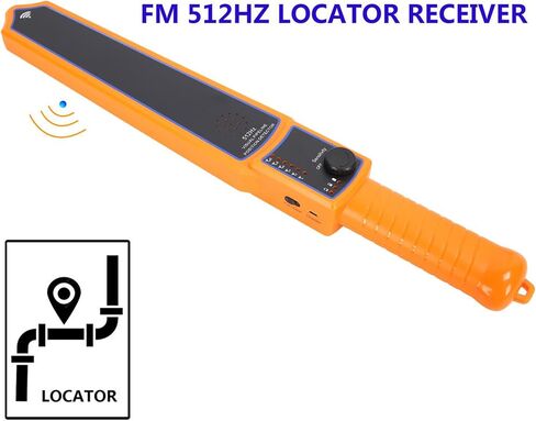 Pipe Inspection Camera Receiver, 512hz Sewage Pipe Inspection Camera Receiver Far Near Detection Mode 3 Level Battery Indicator 10 Hours Working Time(US Plug) in Saudi Arabia