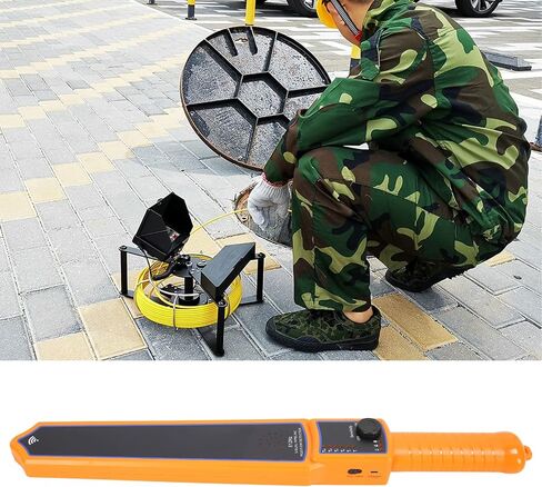 Pipe Inspection Camera Receiver, 512hz Sewage Pipe Inspection Camera Receiver Far Near Detection Mode 3 Level Battery Indicator 10 Hours Working Time(US Plug) in Saudi Arabia