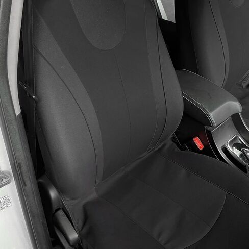 2 Pack Front Car Seat Covers, Polyester Universal Automotive Seat Protectors, Soft Breathable, Car Accessories, Waterproof Auto Seat Cushion Covers Fits Most Car (Beige) in Saudi Arabia