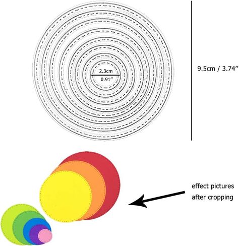 4 أشكال من قوالب القطع، 22 قطعة من قوالب القطع المعدنية من VEINARDYL، أداة نقش قالب استنسل من أجل DIY ألبوم القصاصات الورقية والبطاقات الورقية لتزيين الكيك - مستطيل، دائرة، قلب، زهرة دائرة in Kuwait