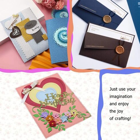 4 أشكال من قوالب القطع، 22 قطعة من قوالب القطع المعدنية من VEINARDYL، أداة نقش قالب استنسل من أجل DIY ألبوم القصاصات الورقية والبطاقات الورقية لتزيين الكيك - مستطيل، دائرة، قلب، زهرة دائرة in Kuwait