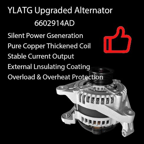 مولد كهربائي لكرايسلر أسبن 2007، دودج دورانجو 2007، نيترو 2007-2010، رام 1500 2009-2010، جيب ليبرتي 2007-2010، كوماندر، جراند شيروكي 2007، رام 1500 2011-2012 6602914AD in Kuwait