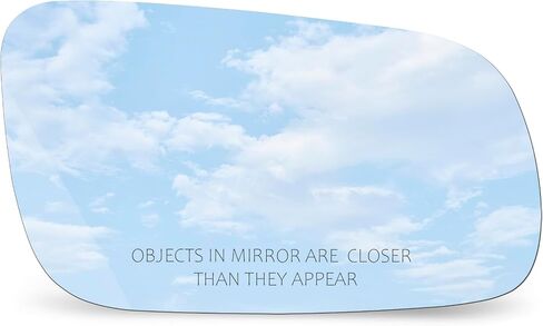 Mirror Glass Driver Left Side fit for 1998 1999 2000 2001 2002 2003 2004 2005 2006 Volkswagen Cabrio Golf Jetta Passat with Adhesive Flat No Backing Plate in Saudi Arabia