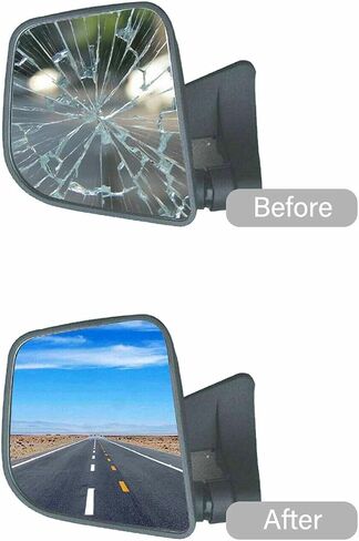 Mirror Glass Driver Left Side fit for 1998 1999 2000 2001 2002 2003 2004 2005 2006 Volkswagen Cabrio Golf Jetta Passat with Adhesive Flat No Backing Plate in Saudi Arabia