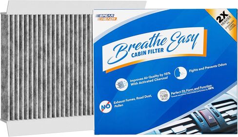 Spearhead Odor Defense Breathe Easy AC & Heater Cabin Filter | Fits 23-24 Hornet, 14-20 Fiat 500L, 16-23 Fiat 500X, 17-23 Compass, 15-23 Renegade | Up to 25% Longer Lasting w/Activated Carbon (BE-810) in Saudi Arabia