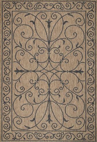 nuLOOM Kathleen Traditional Indoor/Outdoor Area Rug, 6x9, Brown in Saudi Arabia