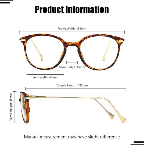 Retro Round Blue Light Blocking Glasses Circle Eyeglasses Frames for Women Men in Saudi Arabia