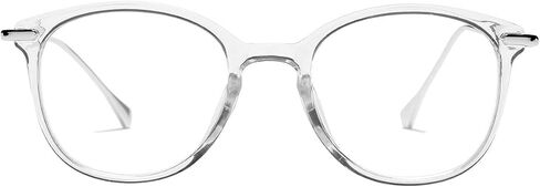 Retro Round Blue Light Blocking Glasses Circle Eyeglasses Frames for Women Men in Saudi Arabia
