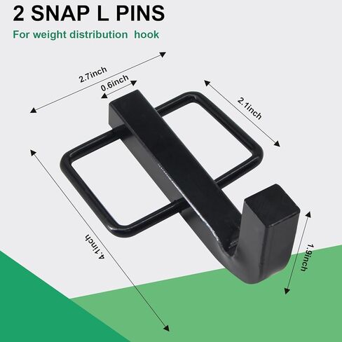 قطعتان من أجزاء وصلة الربط ذات الدبابيس على شكل حرف L - دبابيس وصلة توزيع الوزن مع مشابك ربط مدمجة أجزاء وصلة سوداء لتوزيع الوزن in Kuwait