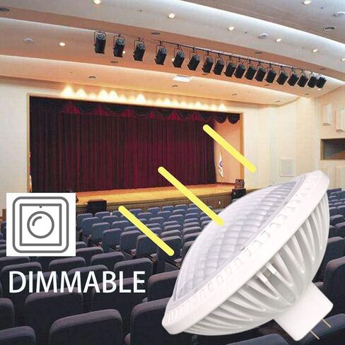 BAOMING PAR64 WFL LED Bulb 40W Replace Traditional 500w PAR64 Dimmable 120° Warm White 2700~3000K 120V GX16D in Saudi Arabia
