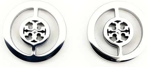 Tory Burch Tory Silver Split Circle Stud Earring 88331 Tory Silver 022 in Kuwait