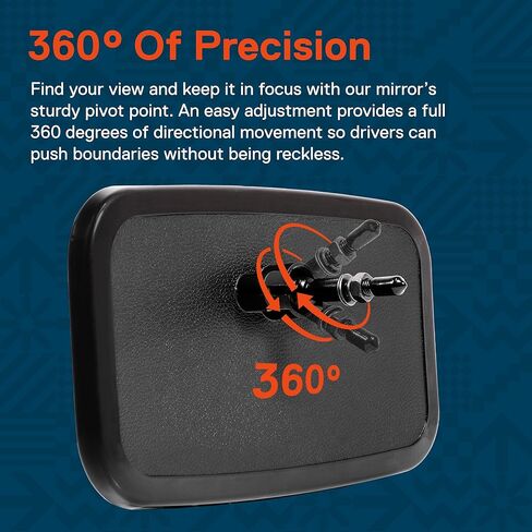 مرآة رؤية خلفية محدبة مقاس 8 × 4.5 بوصة من TRUE MODS لـ UTV ATV [1.5 بوصة/1.75 بوصة/2 بوصة مشبك قضيب لف] [رؤية واسعة] [زجاج مقاوم للكسر] مرآة رؤية جانبية للرؤية الخلفية لـ Polaris RZR Can-Am Kawasaki Honda in Kuwait