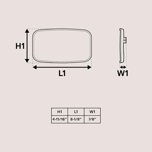 مرآة رؤية خلفية محدبة مقاس 8 × 4.5 بوصة من TRUE MODS لـ UTV ATV [1.5 بوصة/1.75 بوصة/2 بوصة مشبك قضيب لف] [رؤية واسعة] [زجاج مقاوم للكسر] مرآة رؤية جانبية للرؤية الخلفية لـ Polaris RZR Can-Am Kawasaki Honda in Kuwait