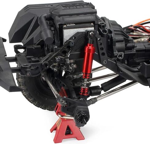 AMK 1/10 RC صدمات الزاحف، 4 قطع 105 مم من الألومنيوم كبيرة التجويف RC مع صدمات الزاحف RC المملوءة بالزيت لـ 1/10 RC الزاحف المحوري SCX10 Capra D90 Gspeed V4 Element TRX4 ترقيات (أحمر 105 مم 4 قطع) in Saudi Arabia