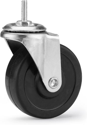 3-Inch Casters for Shelf Unit, Set of 4,Threaded Stem 1/4",5/16",3/8" Stem All Include,Universal for All Kinds of Shelving Unit in Saudi Arabia