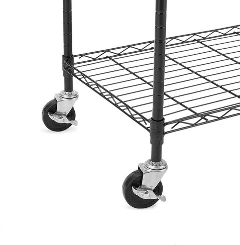 3-Inch Casters for Shelf Unit, Set of 4,Threaded Stem 1/4",5/16",3/8" Stem All Include,Universal for All Kinds of Shelving Unit in Saudi Arabia