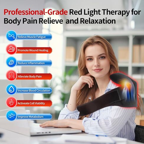 العلاج بالضوء الأحمر للركبة، وسادة الركبة للعلاج بالأشعة تحت الحمراء، غلاف علاجي بالأشعة تحت الحمراء قابل للارتداء مع 660 نانومتر و850 نانومتر لتخفيف آلام المفاصل والكتف in Saudi Arabia