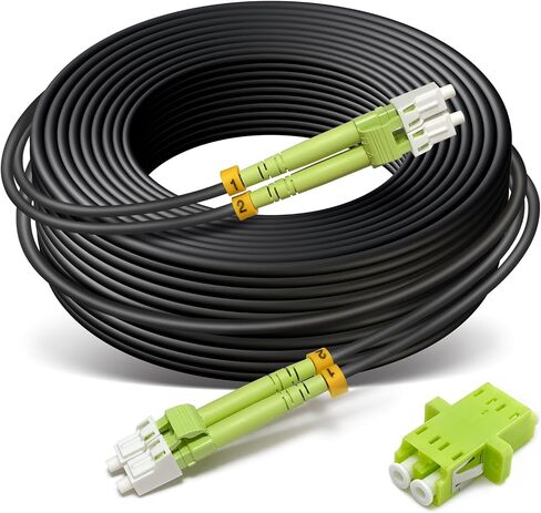 500ft/150m OD-5mm Industrial TPU OM5 Fiber Cable LC to LC Outdoor Armored in Kuwait