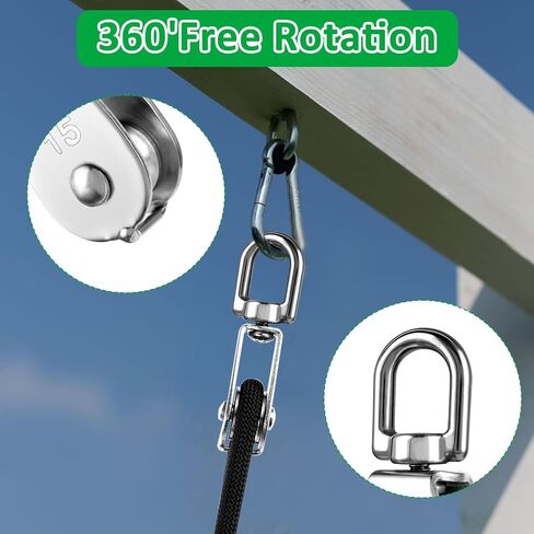 4 حزمة M15 بكرات صغيرة 304 بكرة من الفولاذ المقاوم للصدأ رفع بكرة واحدة سلك حبل رافعة بكرة واحدة كتلة رافعة خطاف دوار بكرة مزدوجة تحميل الأسطوانة in Kuwait