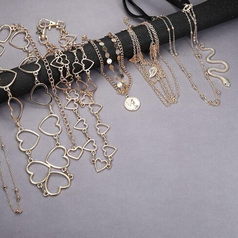 ORAZIO Jeans Chains Belly Waist Chain Sexy Belt Pants Chain Silver Gold Plated Body Chain for Women Mental Butterfly Heart Pocket Wallet Chain Jewelry Snake Leg Chain Multi Layer Adjustable Arm Cuff in Saudi Arabia
