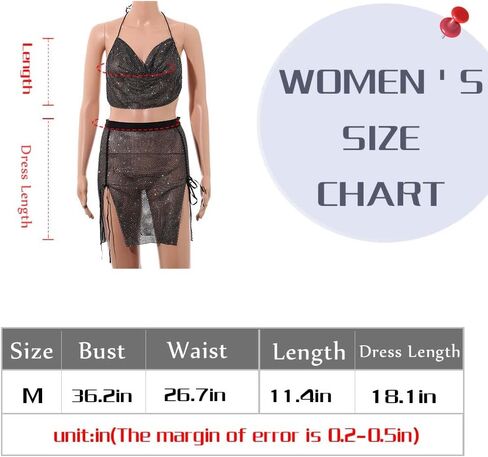 مجموعة تنورة شبكة صيد السمك المثيرة من حجر الراين من deladola، قطعة علوية من الكريستال، شبكة شفافة شفافة من خلال مجموعات ملابس الهذيان للنساء in Kuwait