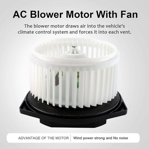 Heater Blower Motor W/Fan Cage for Infiniti EX35 EX37 FX35 FX45 FX50 G25 G35 G37 Q45 Q50 QX60 Replaces 27225-AM611, 27200JA000, 27225JK60B, 27225JK61A, 27225JK60E in Saudi Arabia