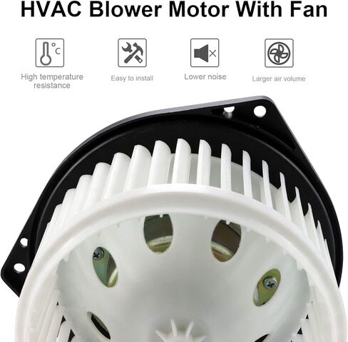 Heater Blower Motor W/Fan Cage for Infiniti EX35 EX37 FX35 FX45 FX50 G25 G35 G37 Q45 Q50 QX60 Replaces 27225-AM611, 27200JA000, 27225JK60B, 27225JK61A, 27225JK60E in Saudi Arabia
