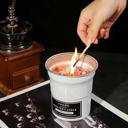 Scented Candles | Vanilla Candle | Rose Candle | Soy Candles | Aromatherapy Candle | Candles Clearance | Scented Candles for Mothers Day Gifts, Birthday, Anniversary | 11.5 oz 80 Hour Burning in Saudi Arabia