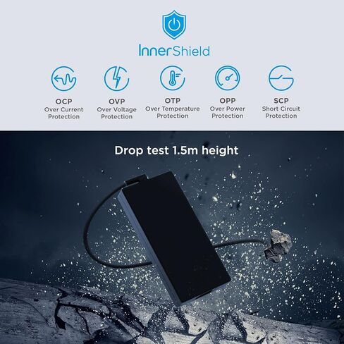 Innergie T18 180W 150W 19.5v 9.23a Universal Laptop Charger for MSI Gaming Laptop, MSI ac Power Cord, Universal Tips for Dell, ASUS, HP, Lenovo, Acer, and More. 9ft | Compatible MSI Gaming Laptop GF75 GS75 Stealth, Levono, ROG, Alienware Laptop Power Supp in Kuwait